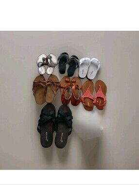 Lot of 7 Women’s Play Sandals - Mixed Styles & Sizes - Wholesale Deal